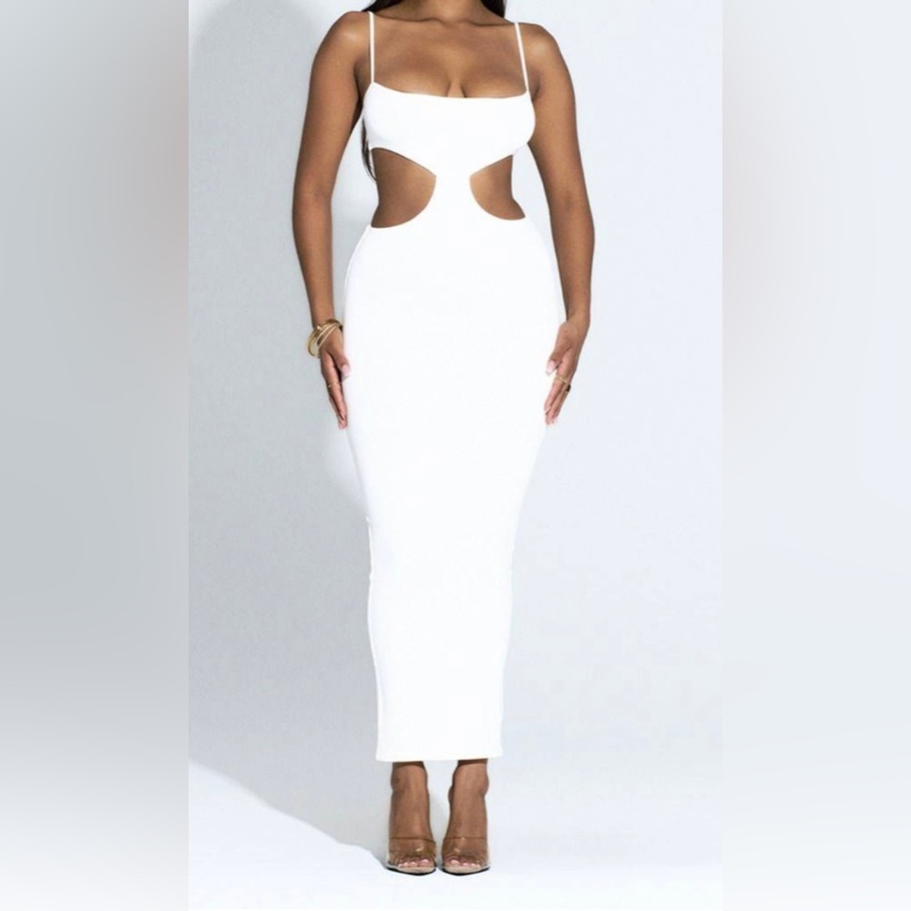 Naked Wardrobe cutout maxi dress
